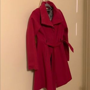 Pea Coat-hot pink
